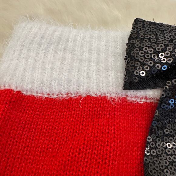 Planet Gold Bow Christmas Santa Pull On Knit Mini Skirt Small NWOT - Picture 4 of 10